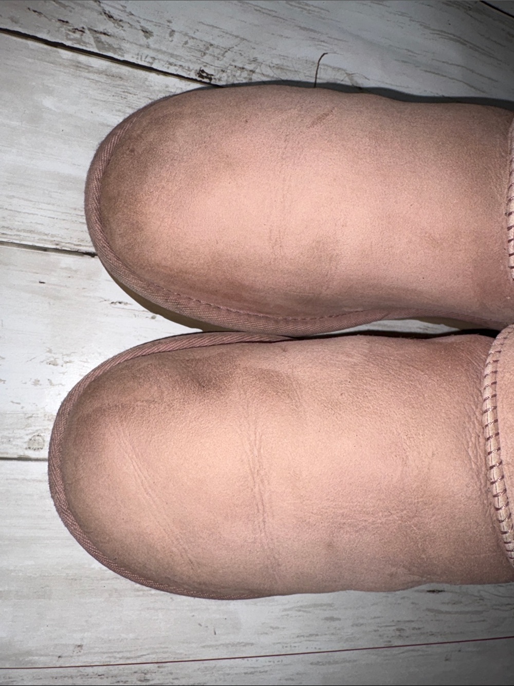 UGG Classic Mini Button Suede Boots - Dusty Pink size 8 pre-owned - Picture 8 of 10